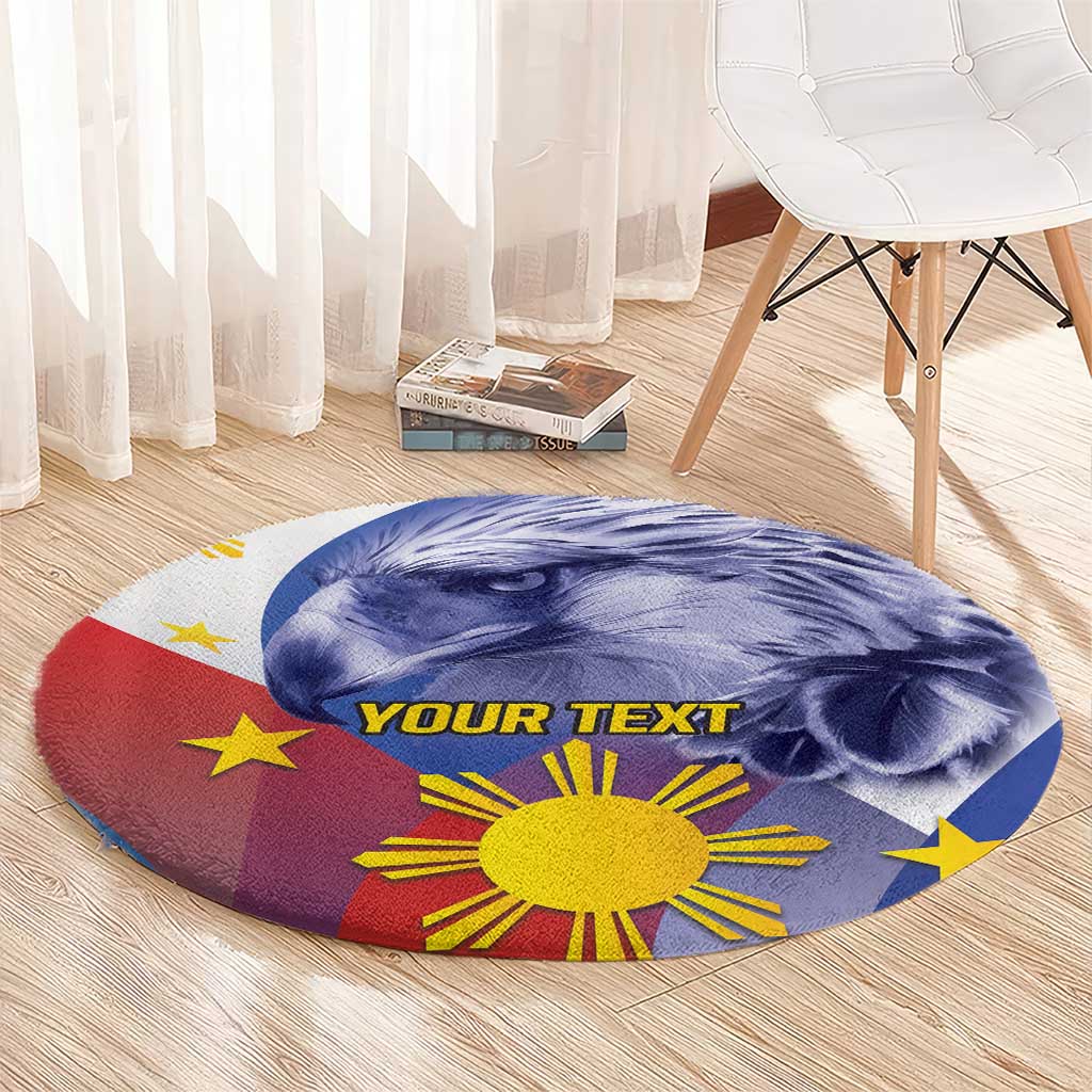 Personalized Philippines Eagle Week Round Carpet Filipino Eagle with Flag Motif