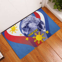 Personalized Philippines Eagle Week Rubber Doormat Filipino Eagle with Flag Motif