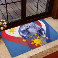 Personalized Philippines Eagle Week Rubber Doormat Filipino Eagle with Flag Motif