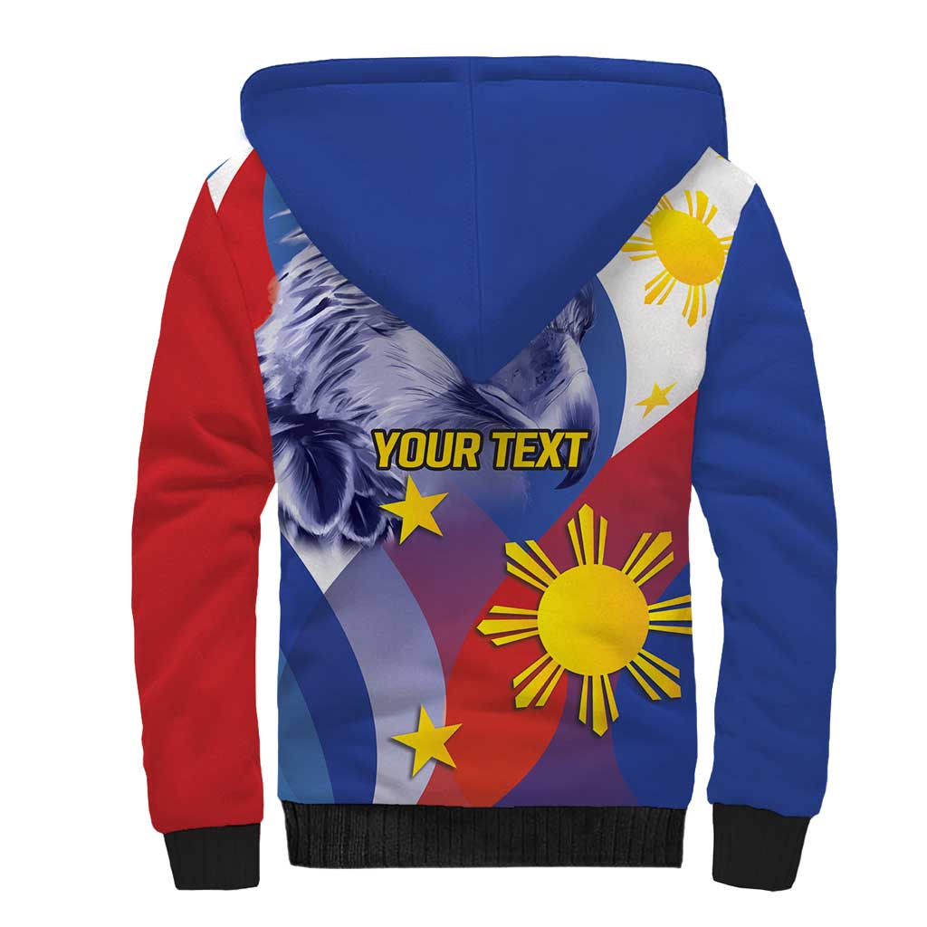 Personalized Philippines Eagle Week Sherpa Hoodie Filipino Eagle with Flag Motif
