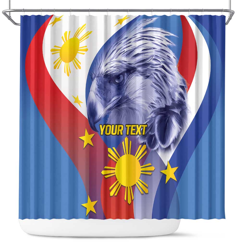 Personalized Philippines Eagle Week Shower Curtain Filipino Eagle with Flag Motif