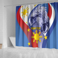 Personalized Philippines Eagle Week Shower Curtain Filipino Eagle with Flag Motif