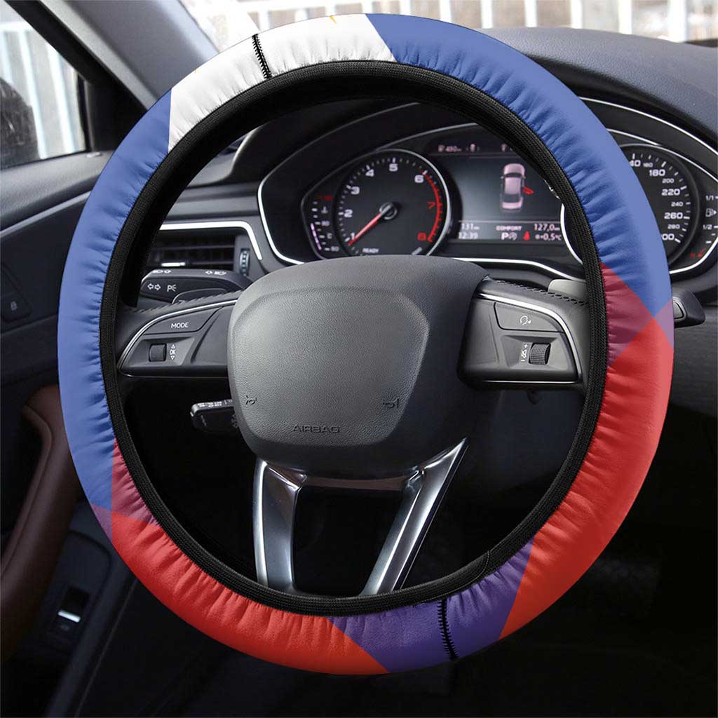 Philippines Eagle Week Steering Wheel Cover Filipino Eagle with Flag Motif