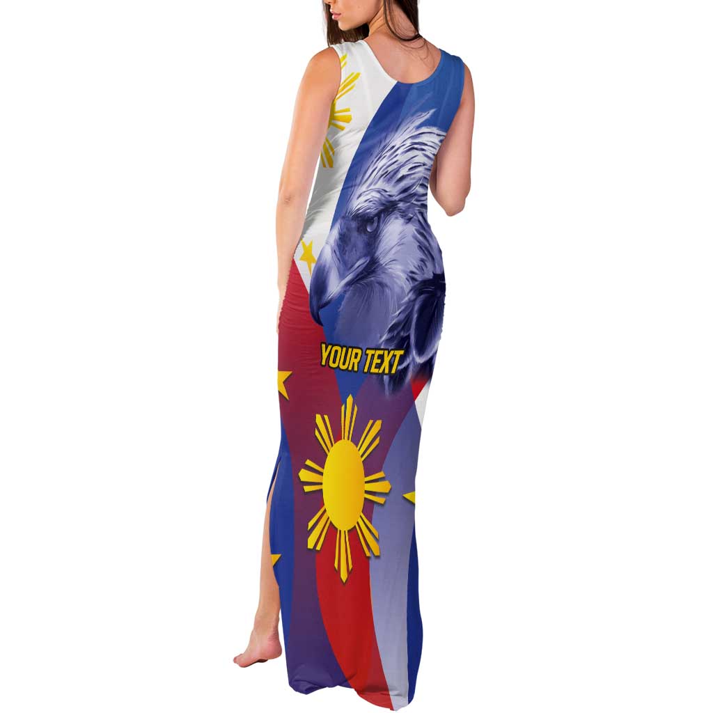 Personalized Philippines Eagle Week Tank Maxi Dress Filipino Eagle with Flag Motif