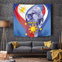 Personalized Philippines Eagle Week Tapestry Filipino Eagle with Flag Motif
