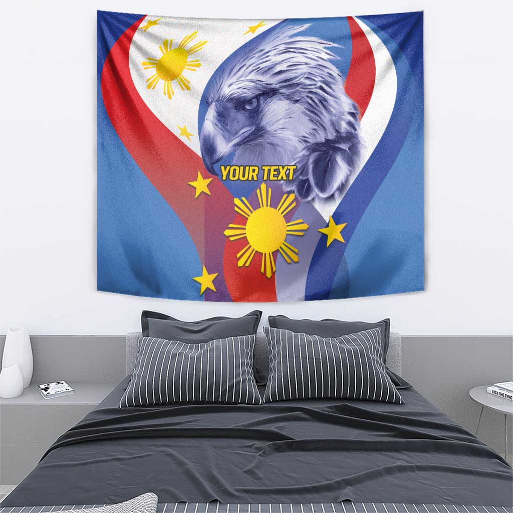 Personalized Philippines Eagle Week Tapestry Filipino Eagle with Flag Motif