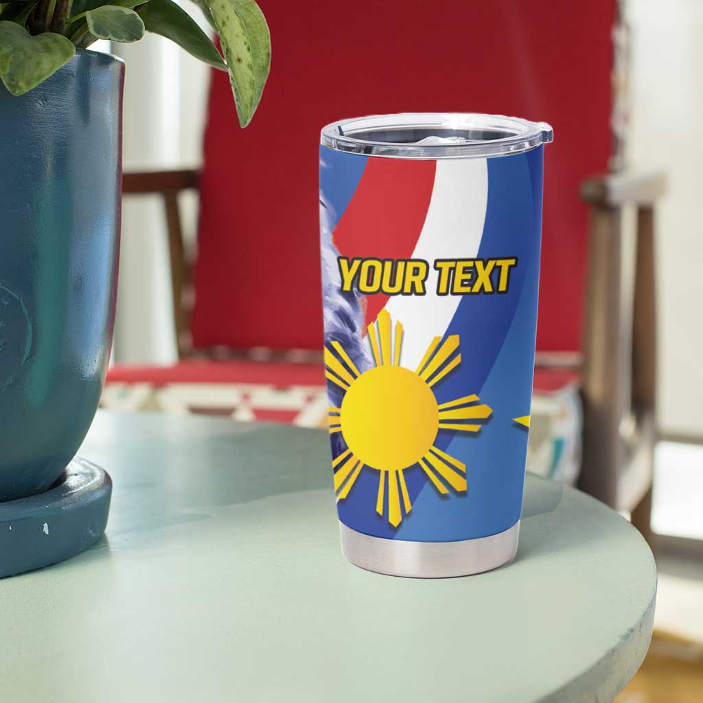 Personalized Philippines Eagle Week Tumbler Cup Filipino Eagle with Flag Motif