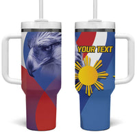Personalized Philippines Eagle Week Tumbler With Handle Filipino Eagle with Flag Motif