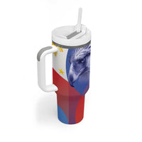Personalized Philippines Eagle Week Tumbler With Handle Filipino Eagle with Flag Motif