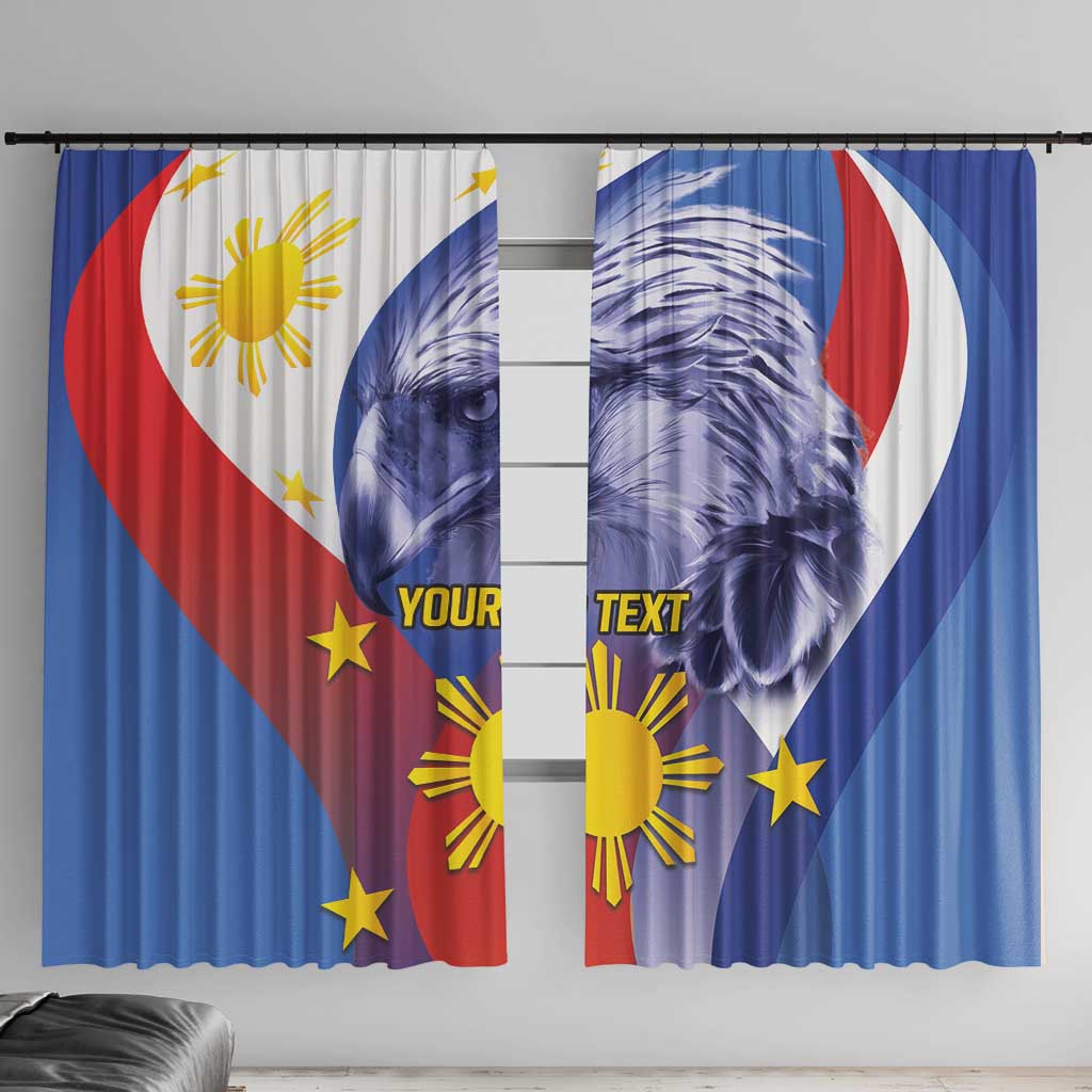 Personalized Philippines Eagle Week Window Curtain Filipino Eagle with Flag Motif