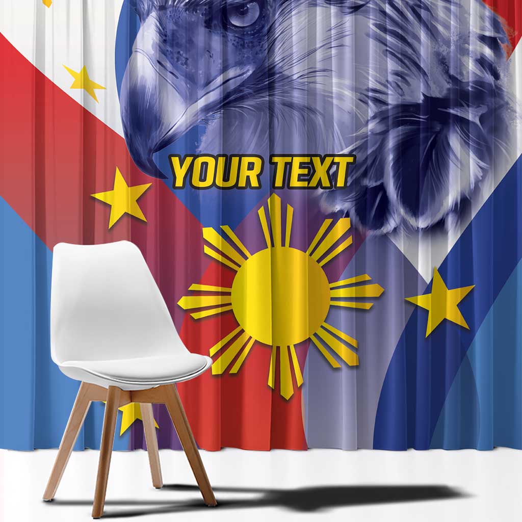 Personalized Philippines Eagle Week Window Curtain Filipino Eagle with Flag Motif