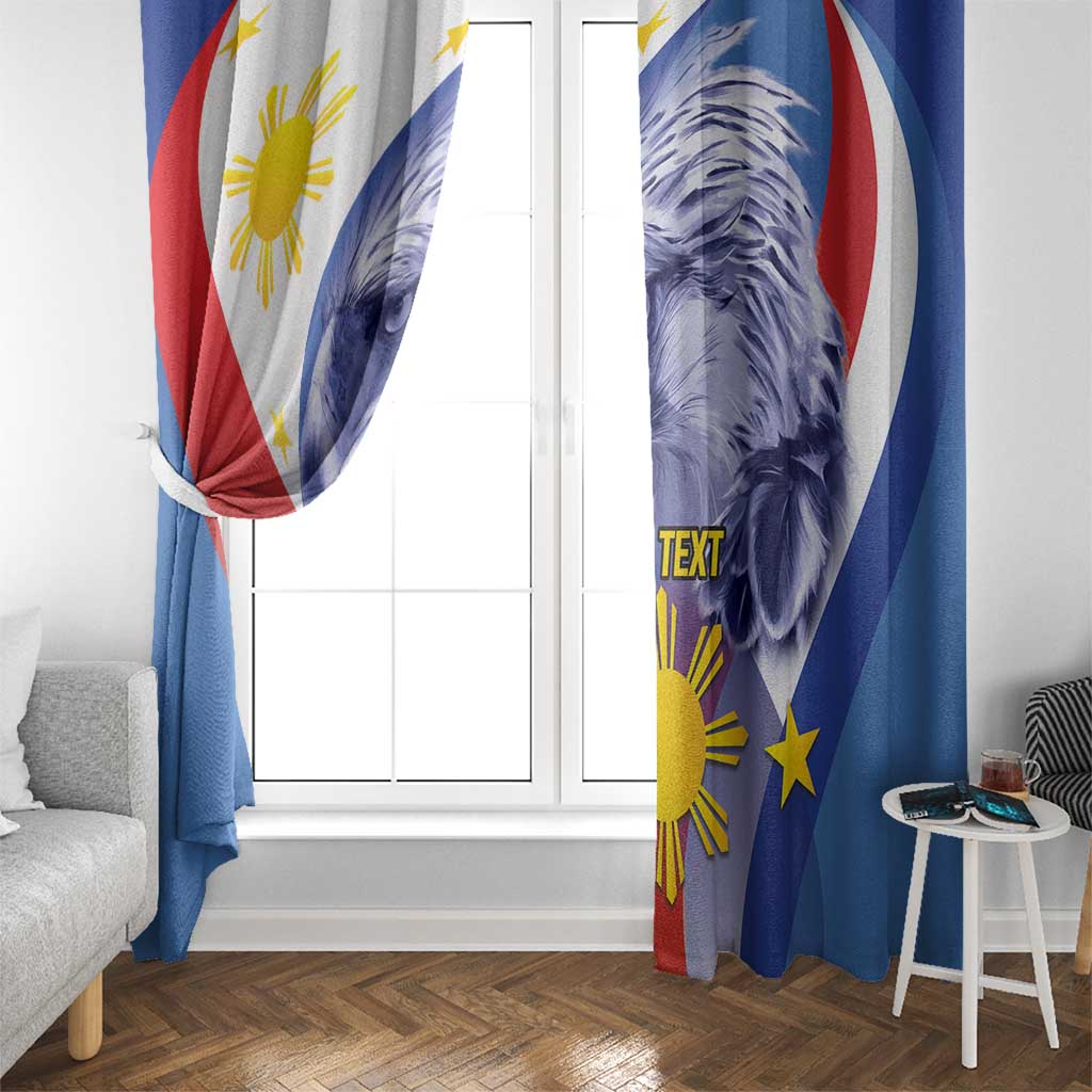 Personalized Philippines Eagle Week Window Curtain Filipino Eagle with Flag Motif