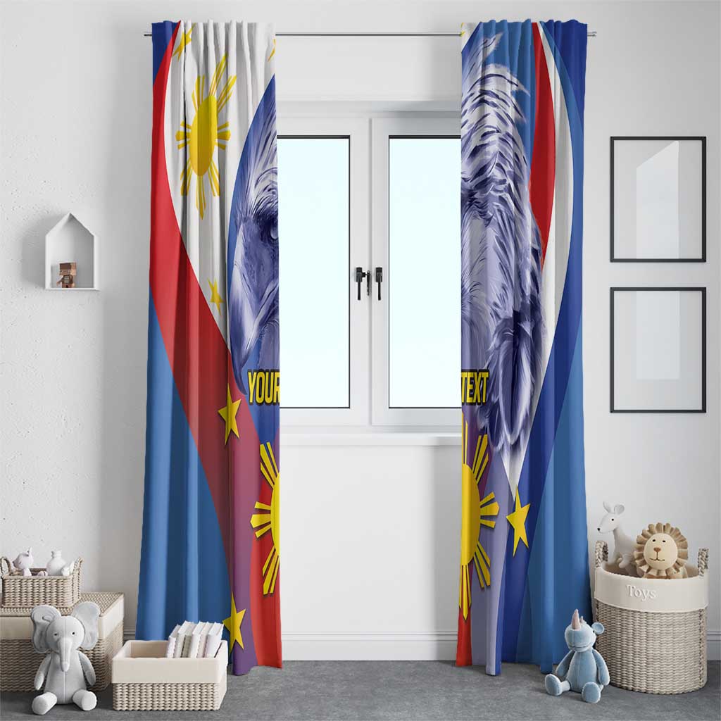 Personalized Philippines Eagle Week Window Curtain Filipino Eagle with Flag Motif