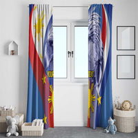 Personalized Philippines Eagle Week Window Curtain Filipino Eagle with Flag Motif