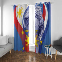 Personalized Philippines Eagle Week Window Curtain Filipino Eagle with Flag Motif