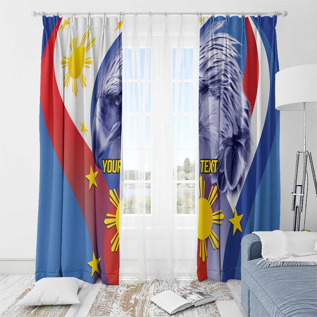 Personalized Philippines Eagle Week Window Curtain Filipino Eagle with Flag Motif