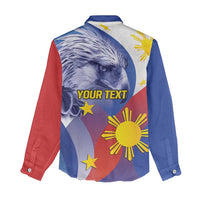 Personalized Philippines Eagle Week Women Casual Shirt Filipino Eagle with Flag Motif