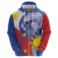 Personalized Philippines Eagle Week Zip Hoodie Filipino Eagle with Flag Motif