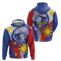 Personalized Philippines Eagle Week Zip Hoodie Filipino Eagle with Flag Motif
