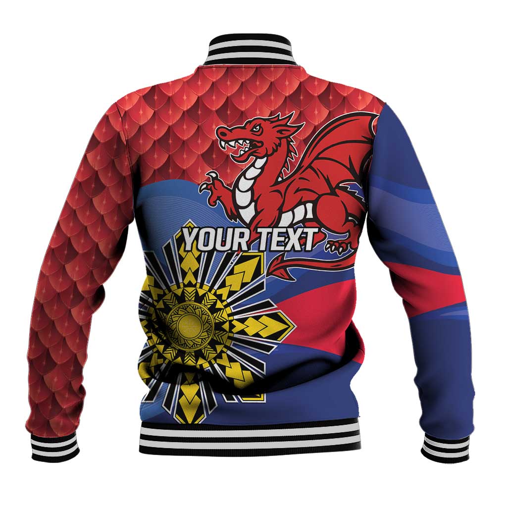Personalized Welsh Grown With Filipino Roots Baseball Jacket