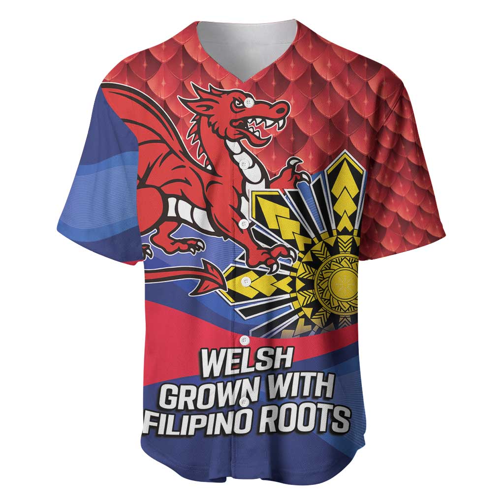 Personalized Welsh Grown With Filipino Roots Baseball Jersey