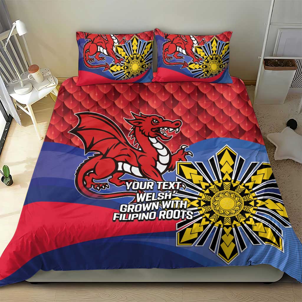 Personalized Welsh Grown With Filipino Roots Bedding Set