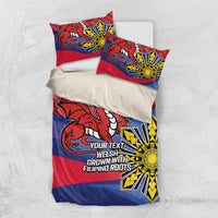 Personalized Welsh Grown With Filipino Roots Bedding Set