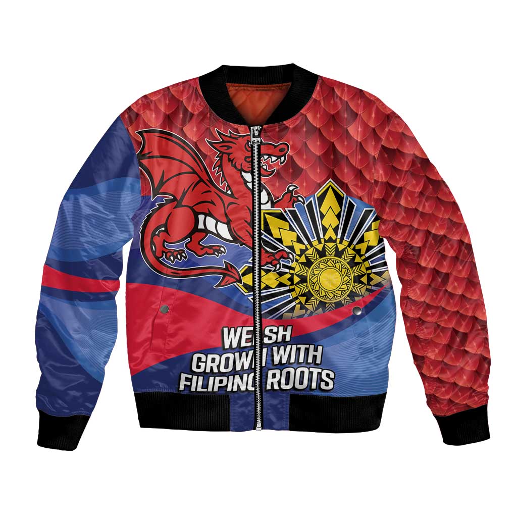 Personalized Welsh Grown With Filipino Roots Bomber Jacket