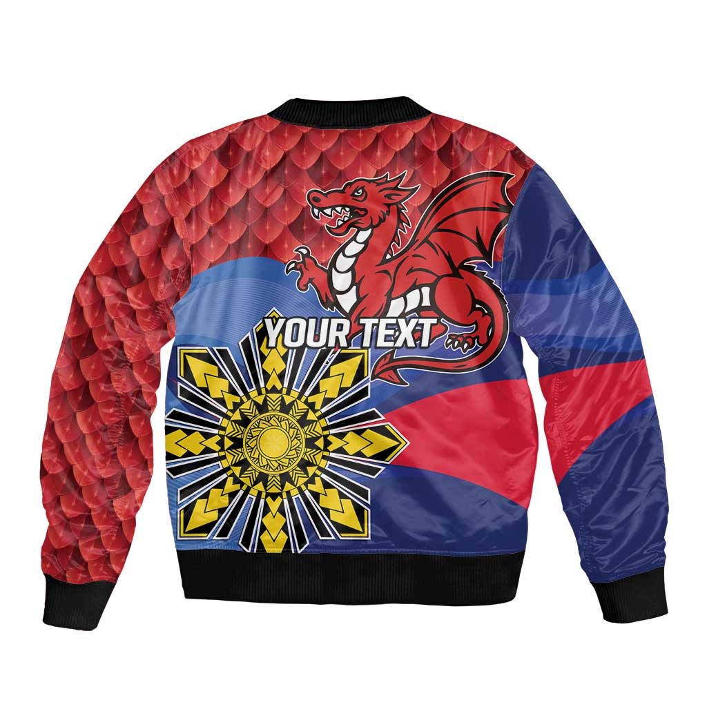 Personalized Welsh Grown With Filipino Roots Bomber Jacket