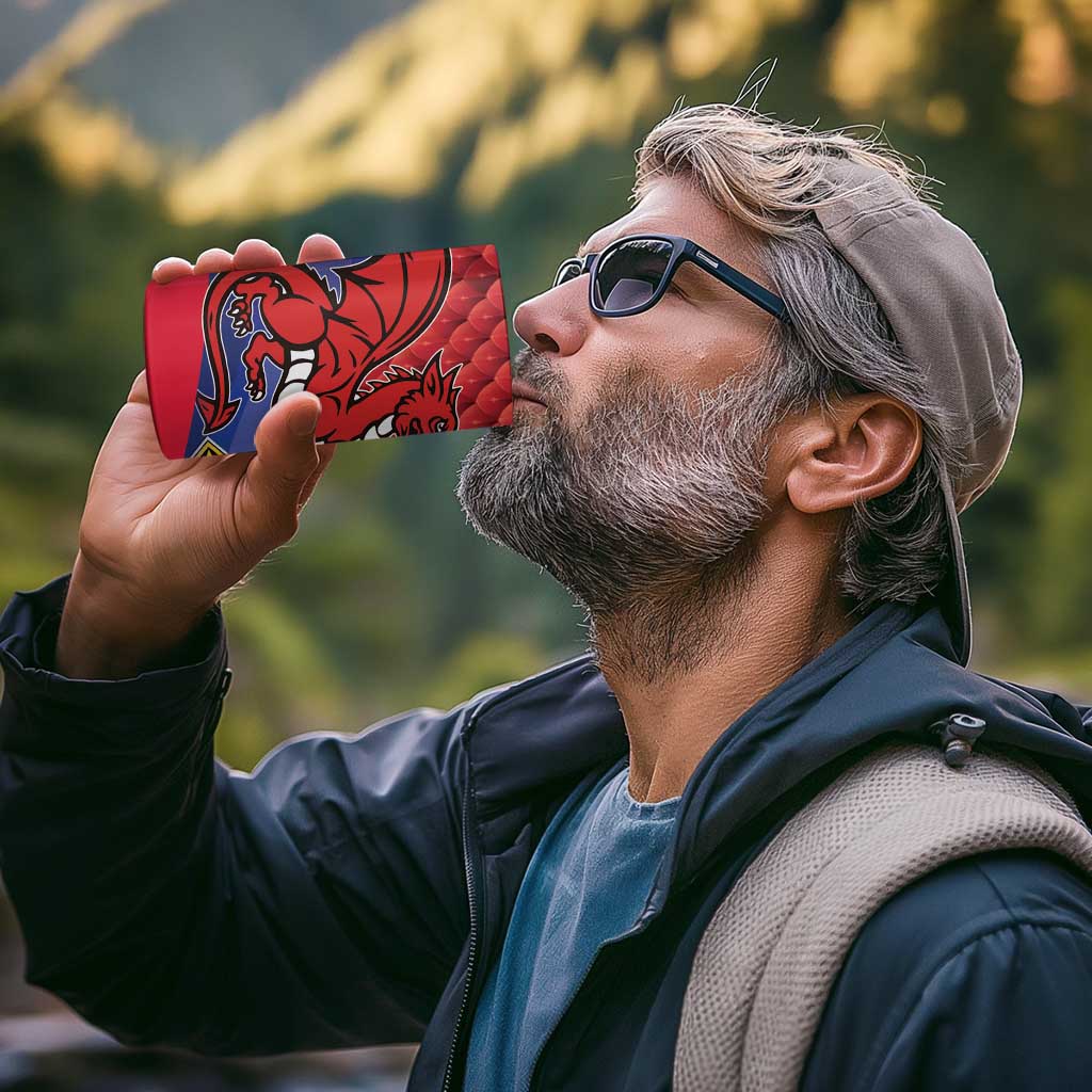 Personalized Welsh Grown With Filipino Roots 4 in 1 Can Cooler Tumbler