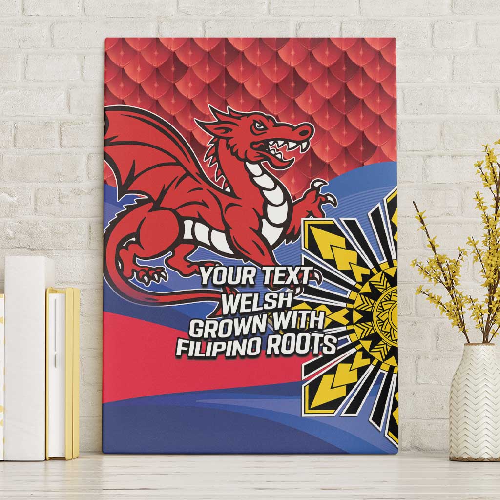 Personalized Welsh Grown With Filipino Roots Canvas Wall Art