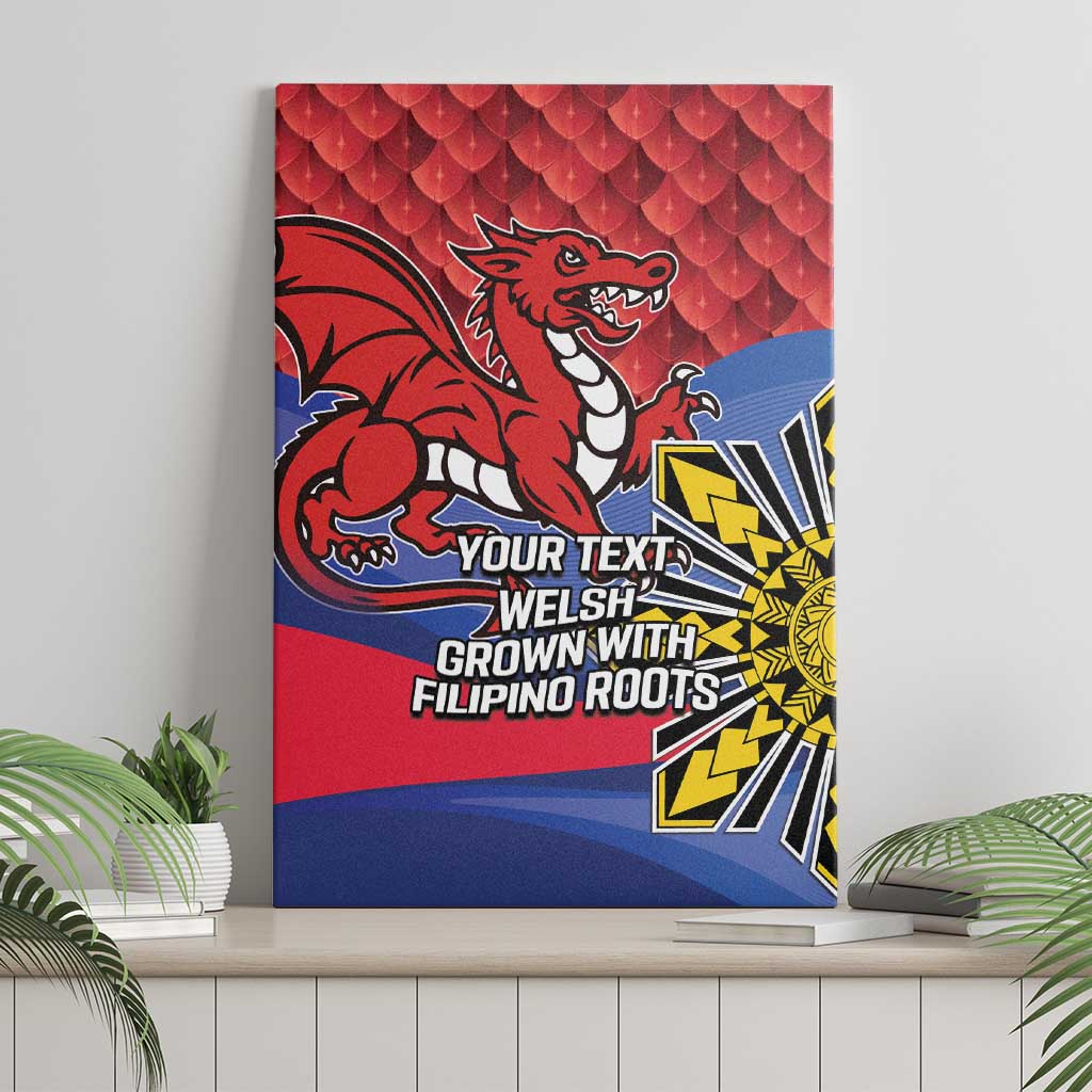 Personalized Welsh Grown With Filipino Roots Canvas Wall Art
