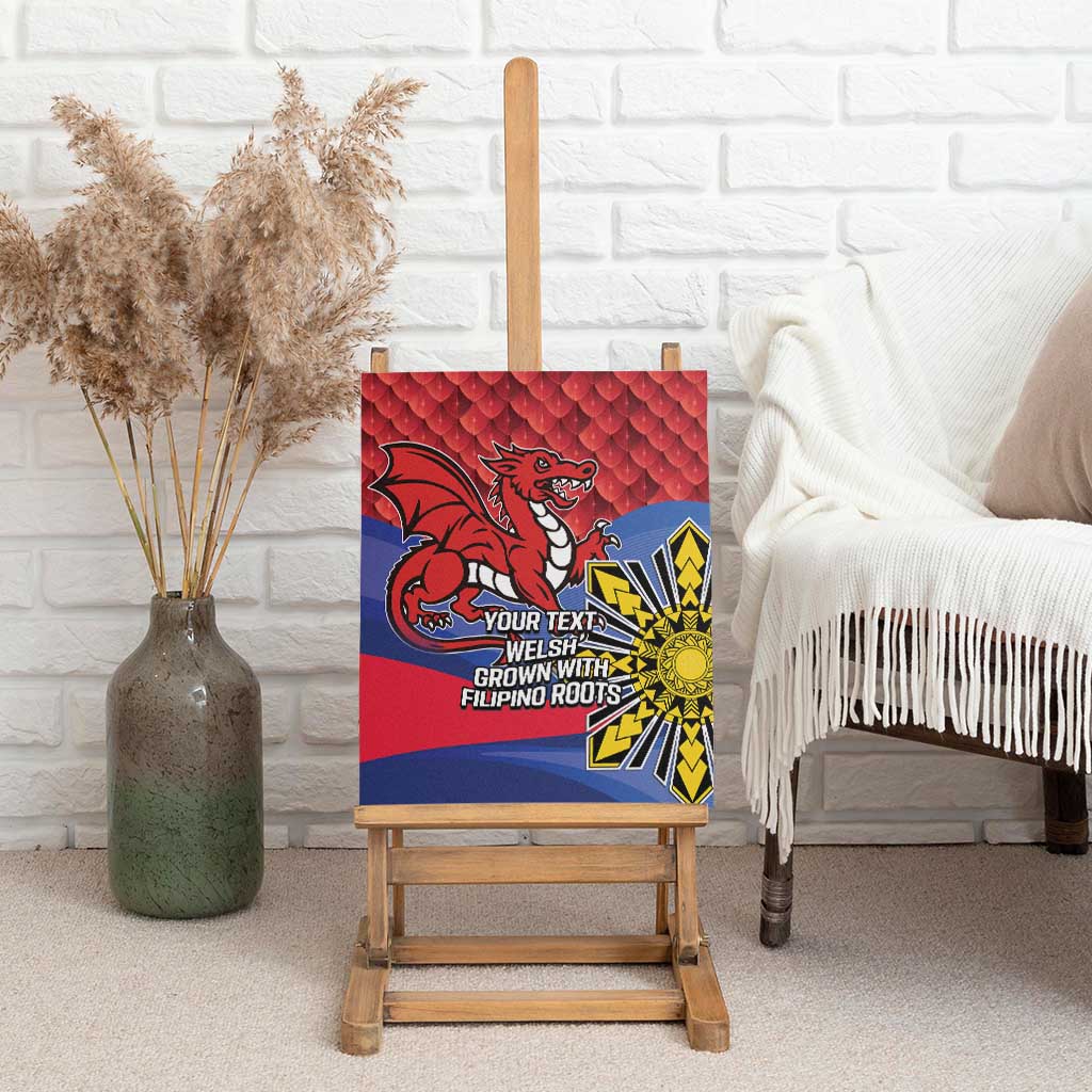 Personalized Welsh Grown With Filipino Roots Canvas Wall Art