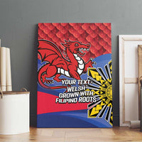Personalized Welsh Grown With Filipino Roots Canvas Wall Art