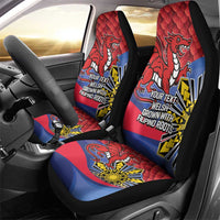 Personalized Welsh Grown With Filipino Roots Car Seat Cover
