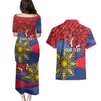 Personalized Welsh Grown With Filipino Roots Couples Matching Puletasi and Hawaiian Shirt