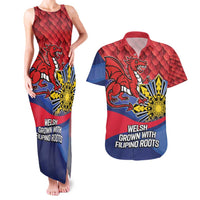 Personalized Welsh Grown With Filipino Roots Couples Matching Tank Maxi Dress and Hawaiian Shirt