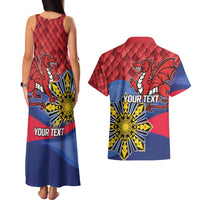 Personalized Welsh Grown With Filipino Roots Couples Matching Tank Maxi Dress and Hawaiian Shirt