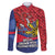 Personalized Welsh Grown With Filipino Roots Family Matching Long Sleeve Bodycon Dress and Hawaiian Shirt