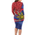 Personalized Welsh Grown With Filipino Roots Family Matching Long Sleeve Bodycon Dress and Hawaiian Shirt