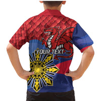 Personalized Welsh Grown With Filipino Roots Family Matching Mermaid Dress and Hawaiian Shirt