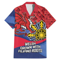 Personalized Welsh Grown With Filipino Roots Family Matching Mermaid Dress and Hawaiian Shirt
