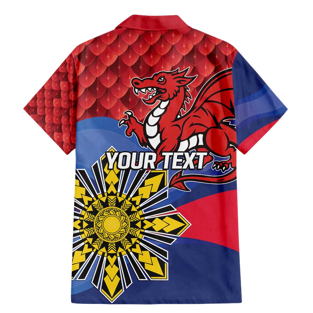 Personalized Welsh Grown With Filipino Roots Family Matching Mermaid Dress and Hawaiian Shirt