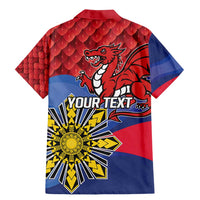 Personalized Welsh Grown With Filipino Roots Family Matching Mermaid Dress and Hawaiian Shirt