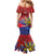 Personalized Welsh Grown With Filipino Roots Family Matching Mermaid Dress and Hawaiian Shirt