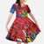 Personalized Welsh Grown With Filipino Roots Family Matching Off The Shoulder Long Sleeve Dress and Hawaiian Shirt