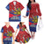 Personalized Welsh Grown With Filipino Roots Family Matching Off The Shoulder Long Sleeve Dress and Hawaiian Shirt