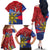 Personalized Welsh Grown With Filipino Roots Family Matching Off The Shoulder Long Sleeve Dress and Hawaiian Shirt