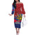 Personalized Welsh Grown With Filipino Roots Family Matching Off The Shoulder Long Sleeve Dress and Hawaiian Shirt