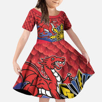 Personalized Welsh Grown With Filipino Roots Family Matching Off Shoulder Maxi Dress and Hawaiian Shirt